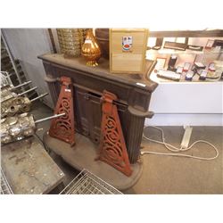 VINTAGE CAST METAL FIRE PLACE