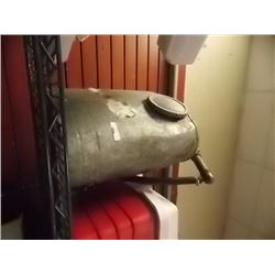 VINTAGE GALVANIZED BACK PACK GARDEN SPRAYER - WITH WAND