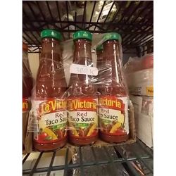 HOT SAUCE -  "LA VICTORIA" - 6X8 OZ SALSA BRAVA - SPICEY