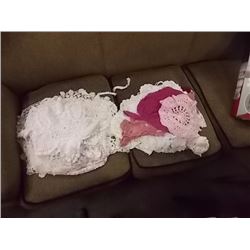 LOT  OF HAND CRAFTED DOILIES