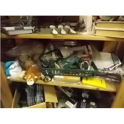 SHELF - TOYS, PLANT, BIBLE  AND MORE
