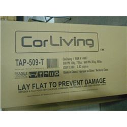 CORLIVING 47-60" BLACK GLASS