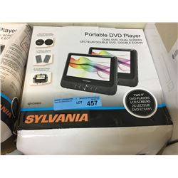 SYLVANIA DUAL 9  PORTABLE DVD PLAYERS