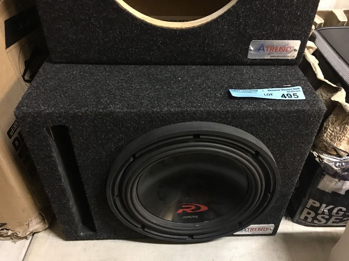 ATREND SUB BOX W/ SUB ALPINE TYPE R (SINGLE)