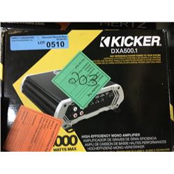KICKER DXA500.1 1 CHANNEL AMP