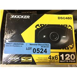 KICKER DSC460 4 X 6 INCH SPEAKER