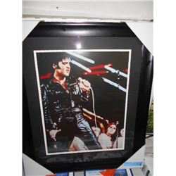 FRAMED ELVIS PICTURE 24X27