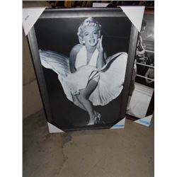 FRAMED MARYLIN MUNROE PICTURE 28 X 40