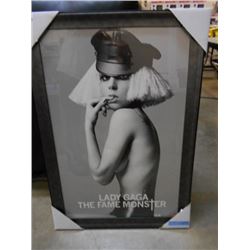 FRAMED LADY GAGA PICTURE