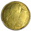 Image 1 : 1791 Colombia Gold 8 Escudo XF Details NGC 225 YEARS OLD RARE