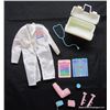 Image 1 : Late 1980's Dr. Barbie Lab Coat & Accessories