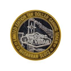 Limited Edition $10 Las Vegas .999 Silver Gaming Token