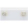 Image 3 : 1.00 ctw Diamond Stud Earrings - 14KT Yellow Gold
