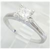 Image 5 : .84 ctw Certified Diamond Ring - 14KT White Gold