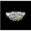 Image 2 : 14KT White Gold 0.65 ctw Diamond Ring