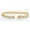 Image 4 : 4.00 ctw Diamond Bracelet - 14KT Yellow Gold