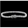 Image 2 : 14KT White Gold 6.25 ctw Diamond Tennis Bracelet