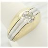 Image 3 : 0.75 ctw Vintage Diamond Ring - 14KT Yellow and White Gold