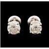 14KT White Gold 1.54 ctw Diamond Stud Earrings