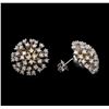 Image 2 : 14KT White Gold 1.81 ctw Diamond Earrings