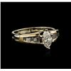 Image 1 : 14KT Yellow Gold 0.83 ctw Diamond Ring