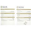 Image 5 : GIA Certified 2.11 ctw Diamond Stud Earrings - 14K White Gold