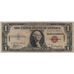 1935 $1 Hawaii Federal Reserve Note Currency