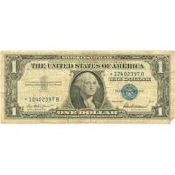 $1 VG+ Star Note Silver Certificate