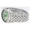 Image 6 : Rolex Stainless Steel Green MOP Diamond DateJust Men's Watch