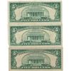 Image 2 : 1963 $5 VG/XF Red Seal Note Lot of 3