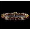 Image 1 : 14KT Yellow Gold 18.27 ctw Ruby and Diamond Bracelet