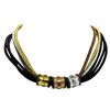 Image 2 : Lurex Cord Necklace - Gold Plated