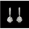 14KT White Gold 1.24 ctw Diamond Earrings