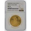 Image 1 : 2008-W NGC MS70 $50 Burnished Gold Eagle Gold Coin