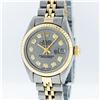 Image 1 : Rolex Two-Tone Slate Grey Diamond Dial DateJust Ladies Watch