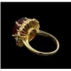 Image 3 : 14KT Yellow Gold 10.13 ctw Ruby and Diamond Ring