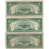 Image 2 : 1963 $5 VG/XF Red Seal Note Lot of 3