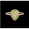 Image 2 : 14KT Yellow Gold 1.26 ctw Diamond Ring