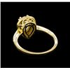 Image 3 : 14KT Yellow Gold 1.26 ctw Diamond Ring