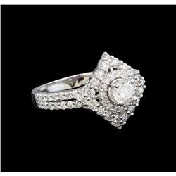 14KT White Gold 1.08 ctw Diamond Ring