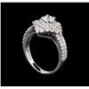 Image 4 : 14KT White Gold 1.08 ctw Diamond Ring