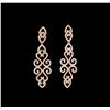 Image 1 : 1.60 ctw Diamond Earrings - 14KT Rose Gold