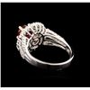 Image 3 : 18KT White Gold 1.43 ctw Ruby and Diamond Ring