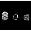 Image 2 : 1.15 ctw Diamond Stud Earrings - 14KT White Gold