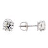 Image 2 : 1.40 ctw Diamond Stud Earrings - 14KT White Gold