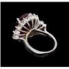 Image 3 : 14KT White Gold 11.87 ctw Ruby and Diamond Ring