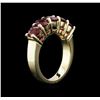 Image 3 : 3.48 ctw Ruby Ring - 14KT Yellow Gold