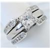 Image 4 : 1.39 ctw LEO Certified Diamond Ring - 14KT White Gold
