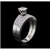 Image 3 : 14KT White Gold 1.27 ctw Diamond Ring