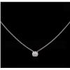 Image 1 : 0.25 ctw Diamond Necklace - 14KT White Gold